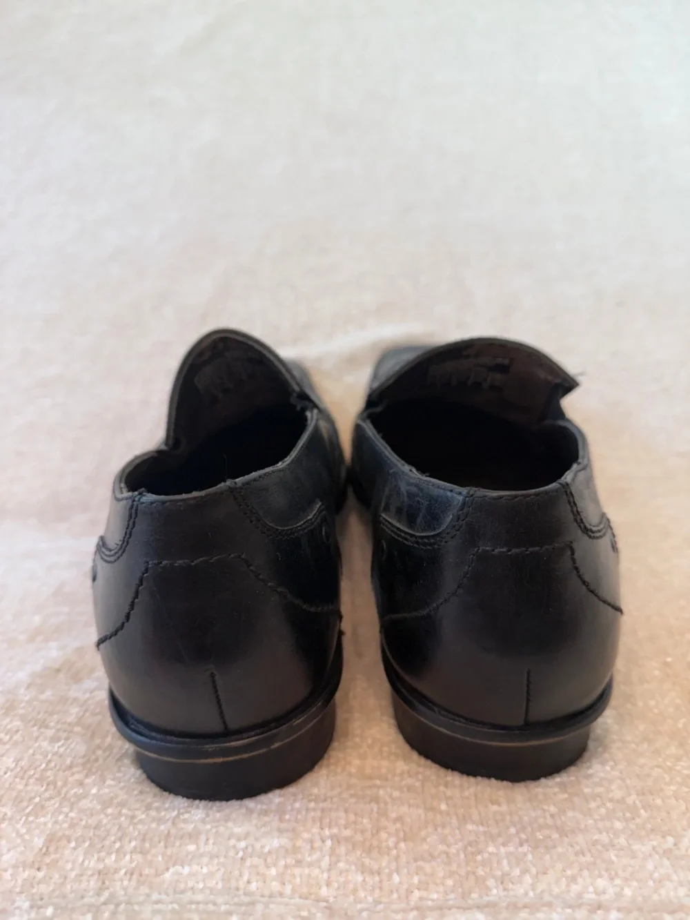 Lounge by Mark Nason Black Leather U Rock Slip On Loafer Men's 10D